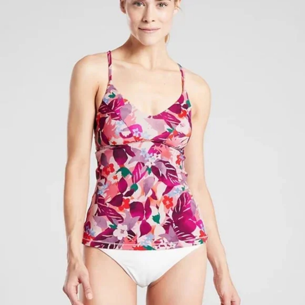 NWT Athleta Daybreak Floral Triangle Tankini
